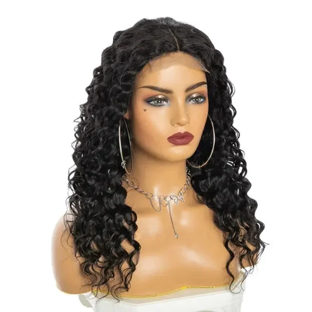 Brazilian Hair Deep Curly Human Hair Lace Wig