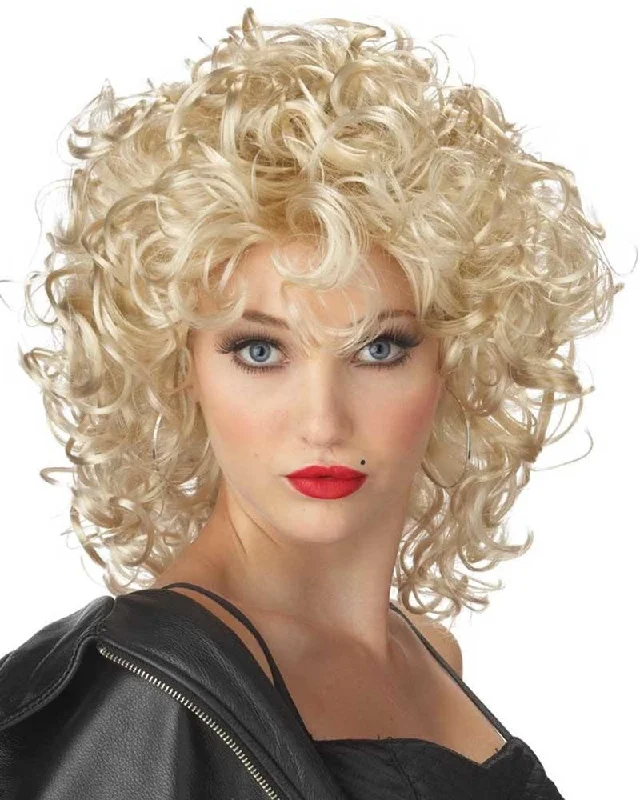 50s The Bad Girl Curly Blonde Wig