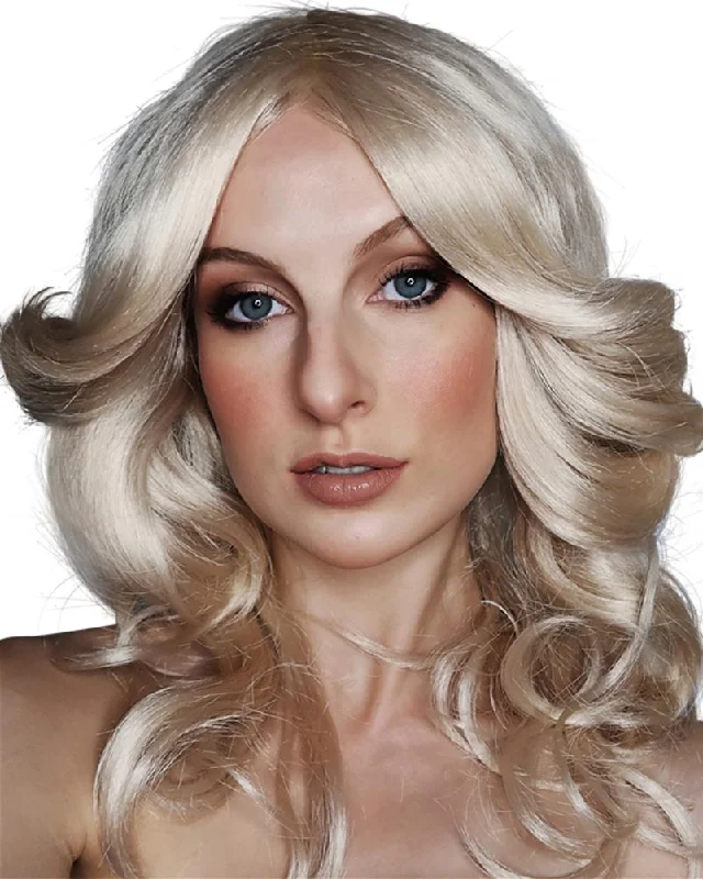 70s Farrah Flick Long Blonde Wig