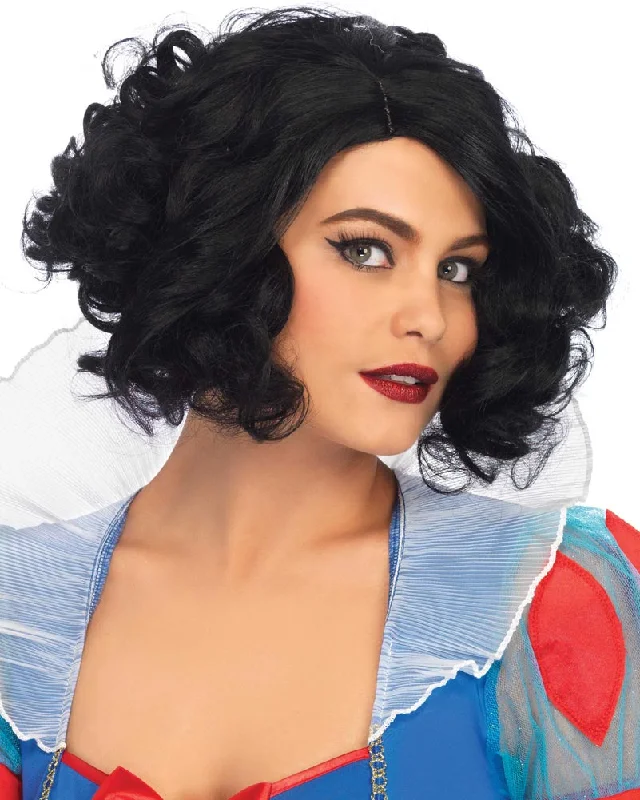 Black Curly Bob Wig