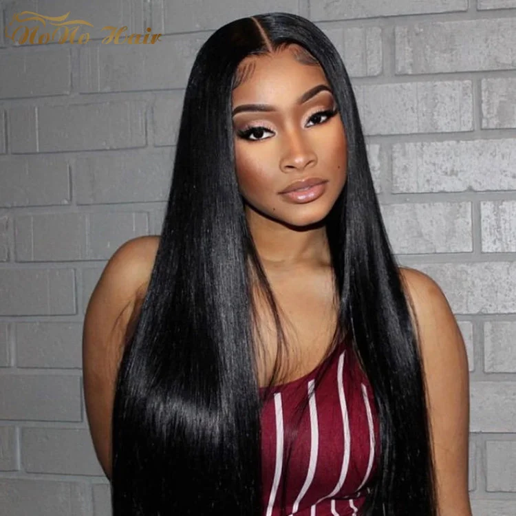 Brazilian Pre Plucked Hair Wig Straight Virgin Vendor Human Hair Wigs 13X6 13X4 Lace Closure Human Hair Wig