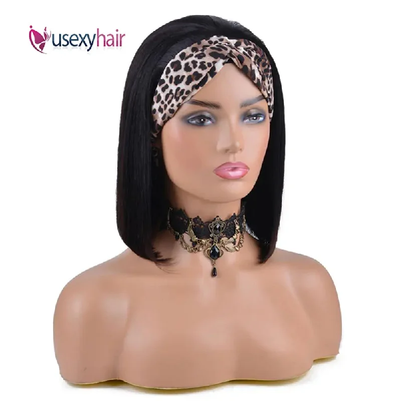 Headband bob wig