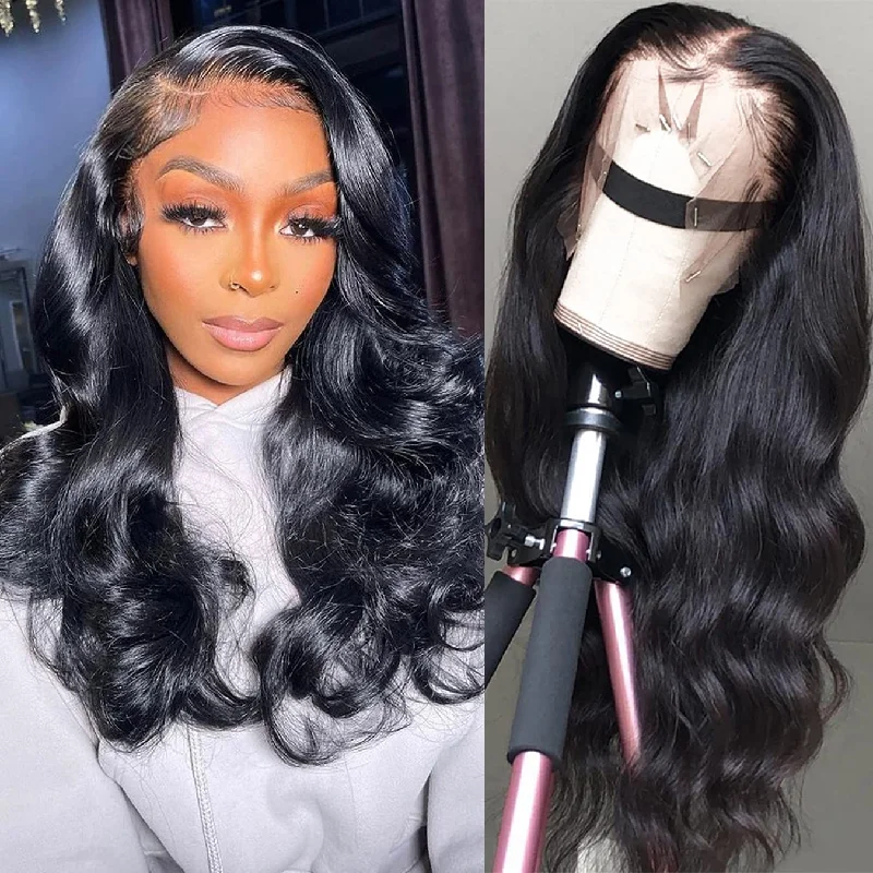 Cheap Body Wave 13X6 Lace Front Wigs Pre Plucked Virgin Natural Human Hair Wigs For Black Women 13X4 Hd Lace Frontal Wig Vendors