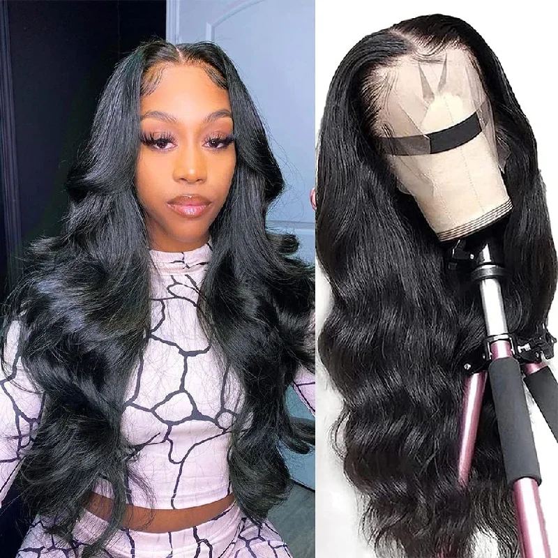 Cheap Body Wave Brazilian Natural Hair Extensions Wigs Human Hair Lace Front Wigs 13X6 13X4 Hd Lace Frontal Wigs For Black Women