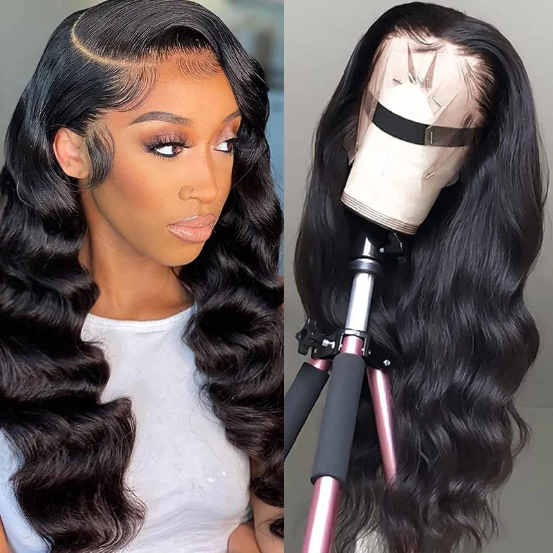 Cheap Body Wave Natural Hair Extensions Wigs Human Hair Lace Front Wig Pre Plucked 13X6 13X4 Hd Lace Frontal Wig For Black Women