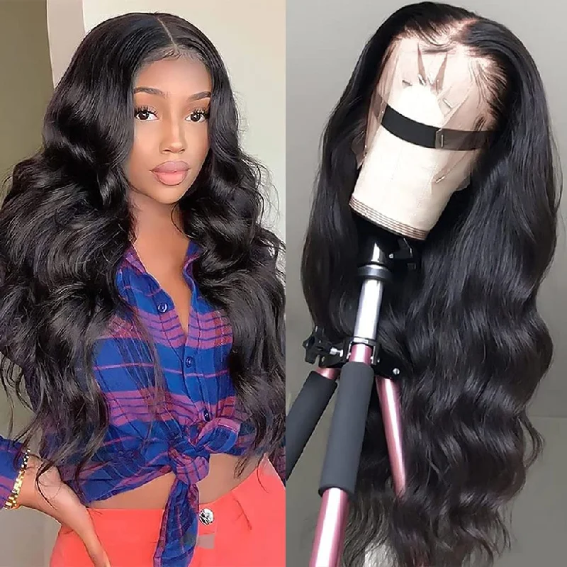 Cheap Natural Hair Wigs Human Hair Lace Front Wig Pre Plucked 13X6 Wholesale Body Wave 13X4 Hd Lace Frontal Wigs For Black Women