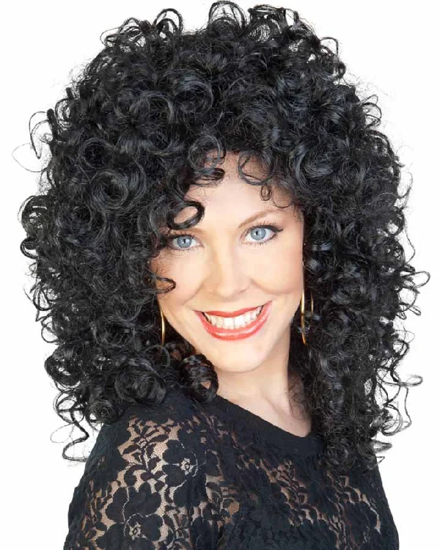 Cher Black Wig