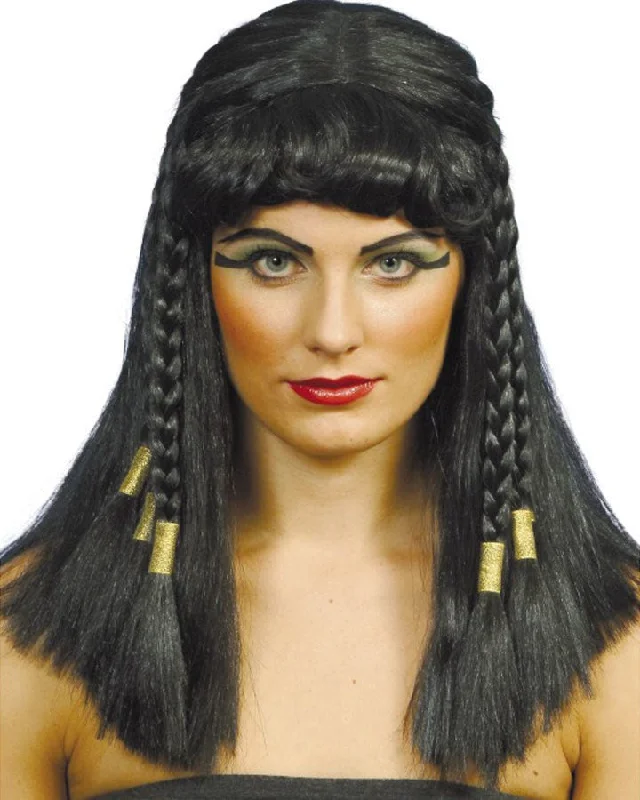 Cleopatra Long Black Wig