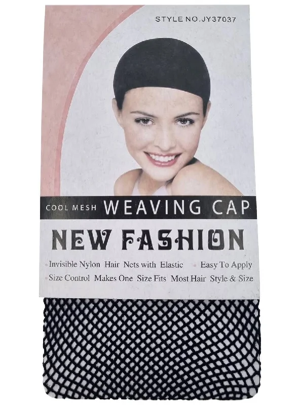 Control Black Open End Hair Net Wig Cap