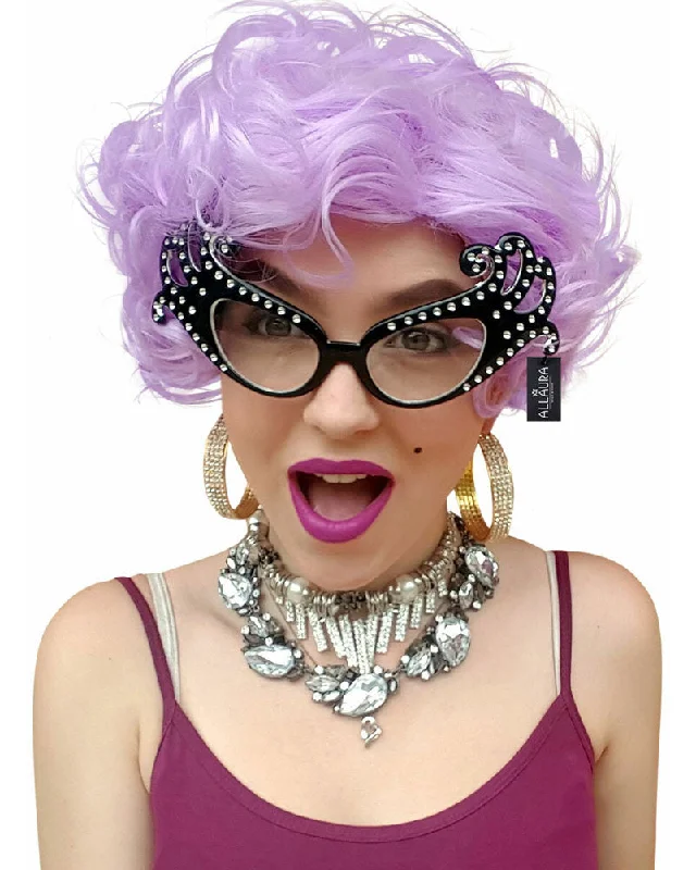 Edna Inspired Short Purple Wig