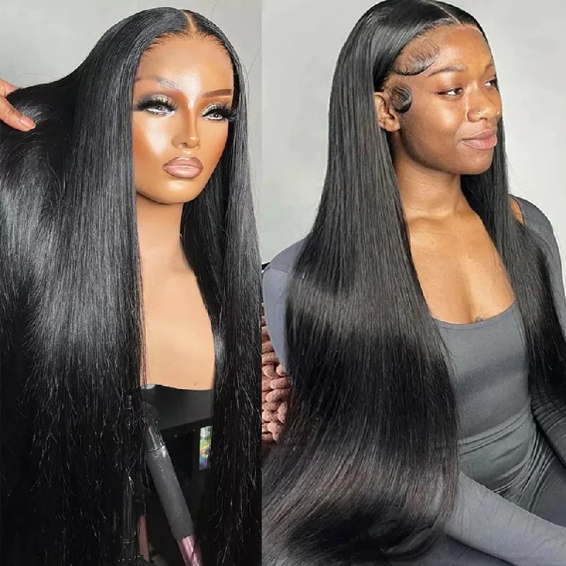 Ella | Diamond Fake Scalp 13X4 Lace Front Wig | Silky Straight