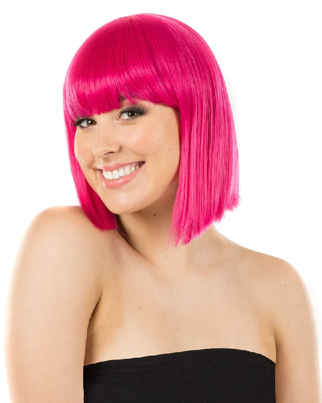 Fashion Deluxe Fuschia Pink Bob Wig