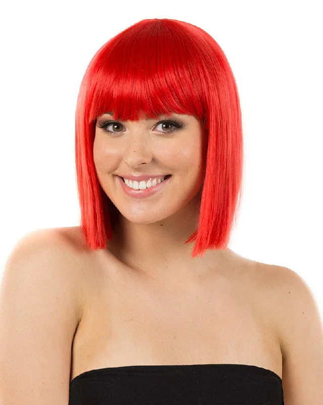 Fashion Deluxe Red Bob Wig