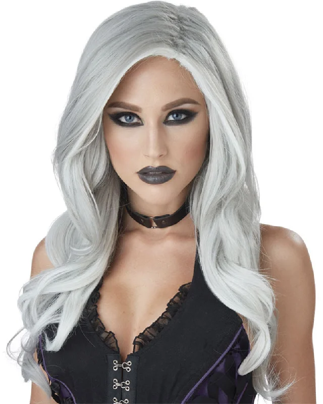 Fatal Beauty Long Grey and White Wig