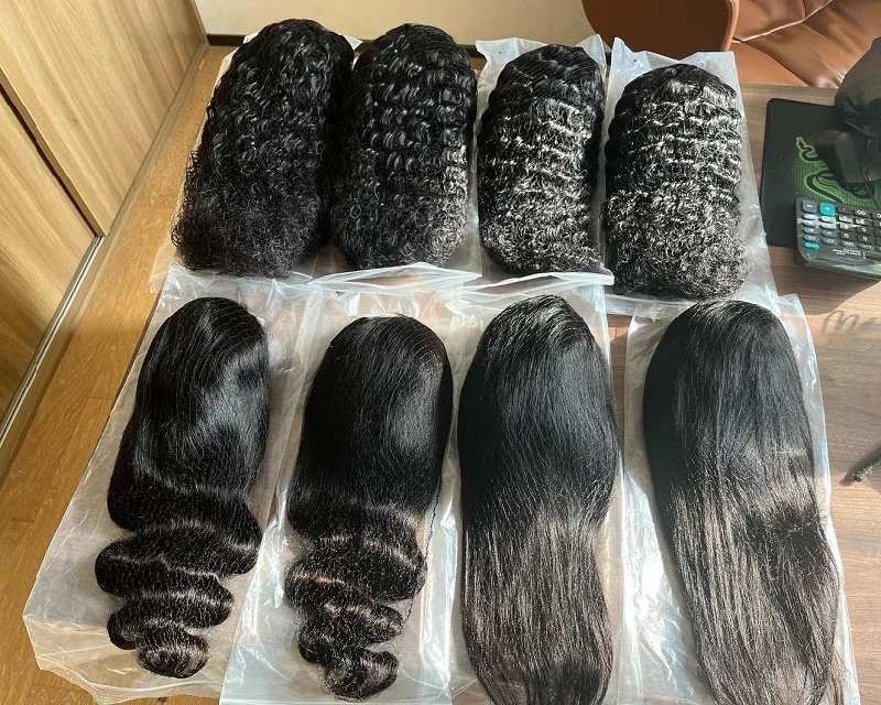 Free Shipping Deal 10Pcs 2X(14-22) Vendors 13X4 Perruque Lace Front Human Hair Wigs 360 Full Lace