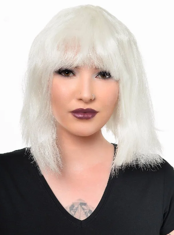 Economy Short Glow in the Dark Womens Bob Costume Wig