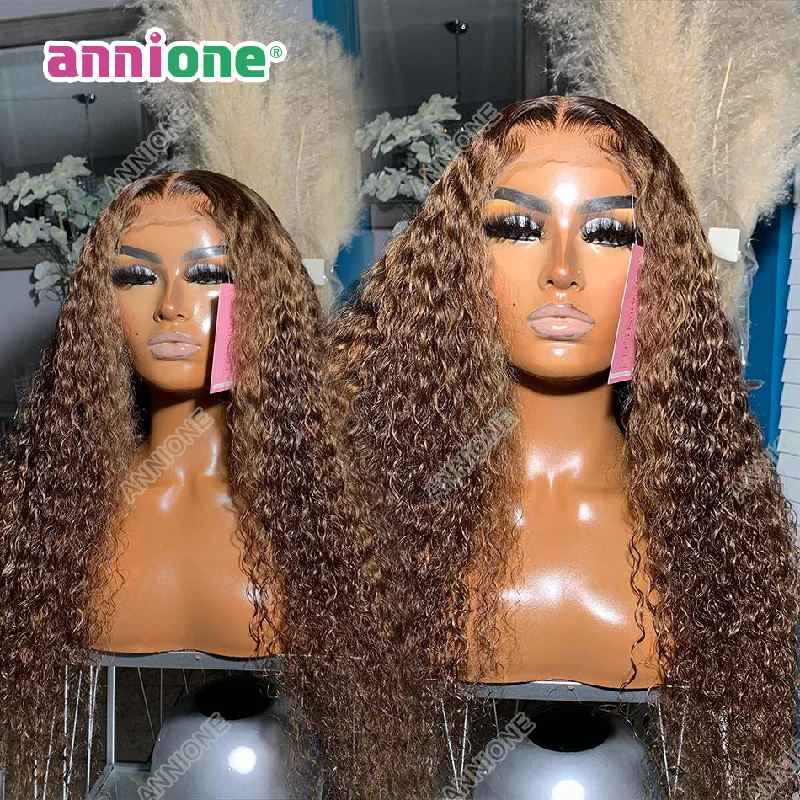 Glueless 100% Human Hair Full Lace Wig 360 Lace Frontal Wigs For Black Women Highlight Hd Transparent Lace Front Human Hair Wigs