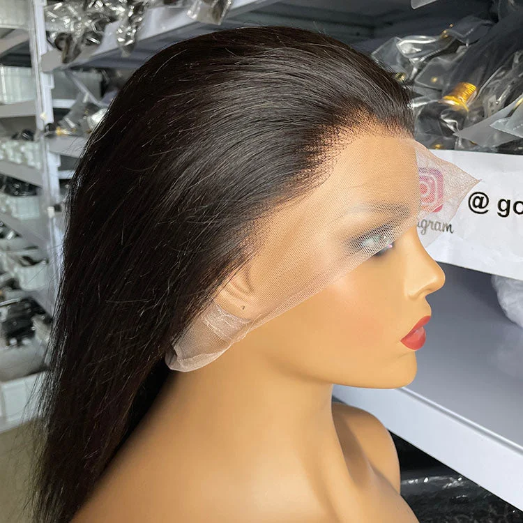 Full lace wig natural black