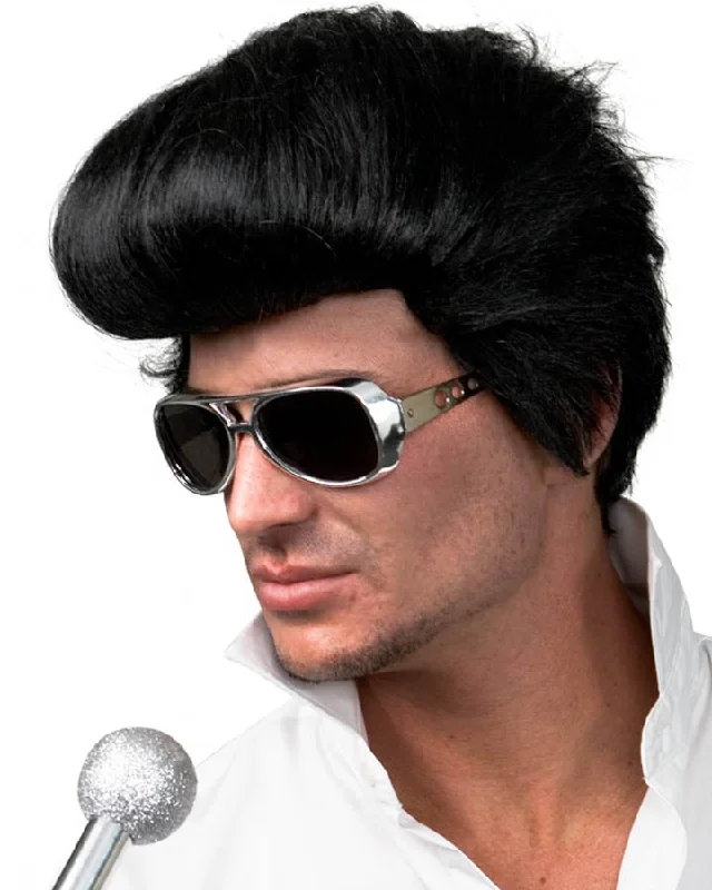 King Of Rock Black Wig