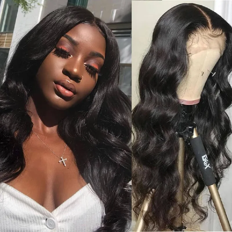 Skin Melt Full Lace Body Wave Wig Invisible Swiss Lace Wigs