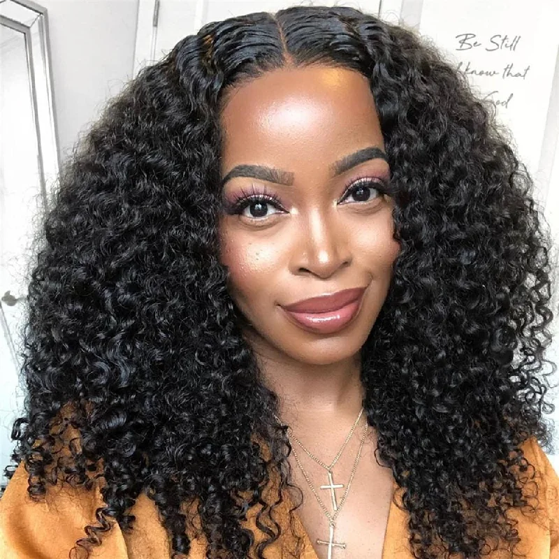 Skin Melt Full Lace Curly Wig Invisible Swiss Lace Wigs