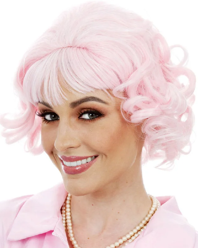 50s Pink Beauty School Dropout Womens Wig