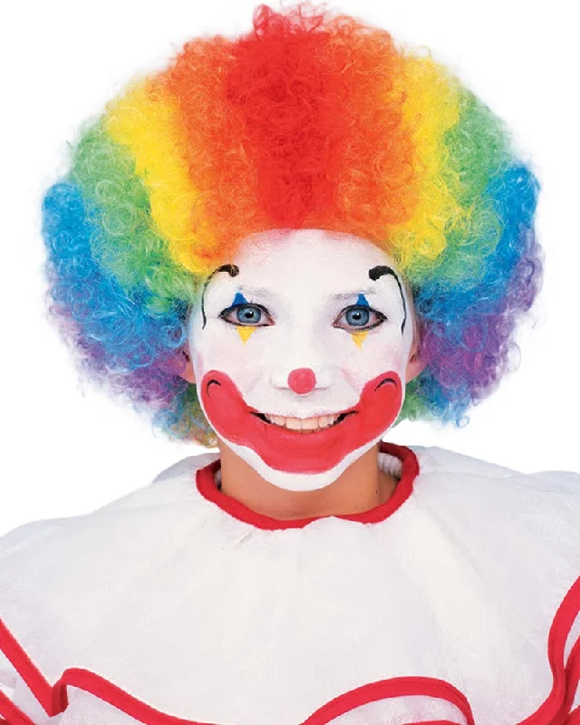 Rainbow Clown Kids Wig