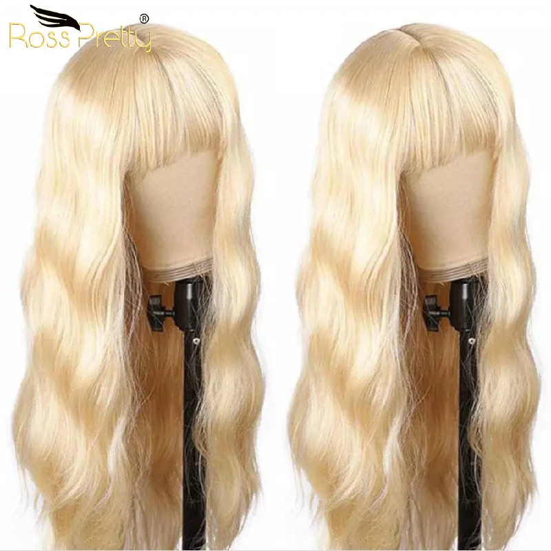 Ross Pretty 613 Blonde HD Full Lace Wigs Raw Virgin Human Hair Lace Front Wig for Black Women Peruvian 360 Lace Closure Frontal