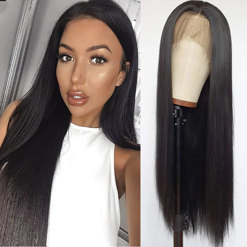 Sleek Straight Wave Transparent Hd Full Lace Human Hair Wig, Brazilian 360 Lace Frontal Wigs, 13x4 Human Hair Hd Lace Front Wigs