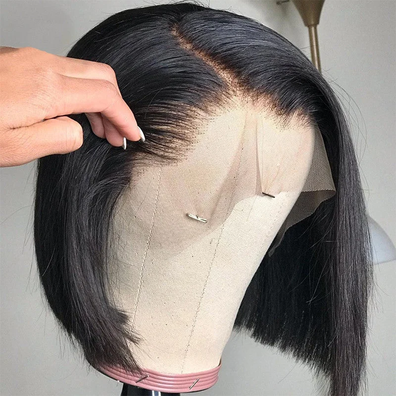 Straight 13x4 lace front bob wig