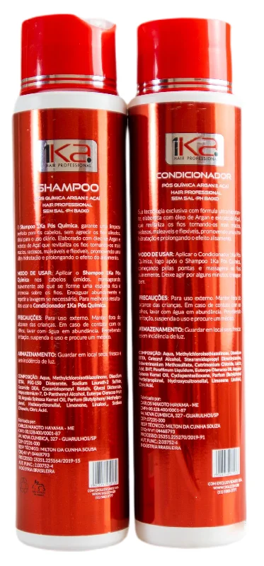 Argan and Açai Pos progressive Shampoo and Conditioner Maintenance 2x500ml - 1Ka