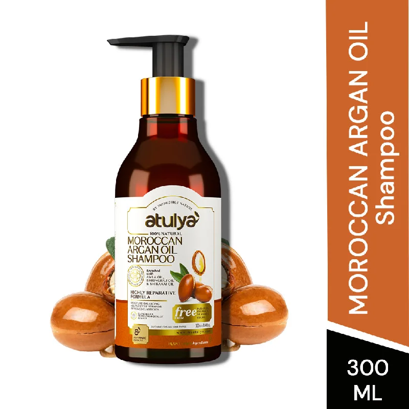 atulya Moroccan Argan Oil Shampoo - 300ml (Buy Any3 Products & Save Rs.300 Use code : RS300)