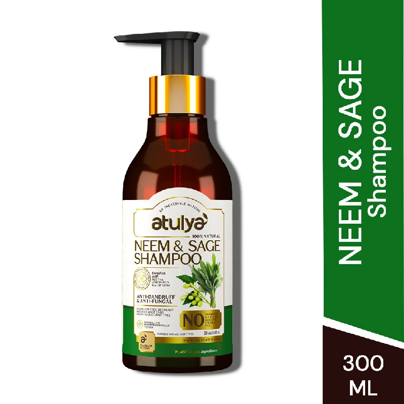 atulya Neem & Sage Shampoo - Sulphate & Parabens Free(100% Natural) (Buy Any3 Products & Save Rs.300 Use code : RS300)