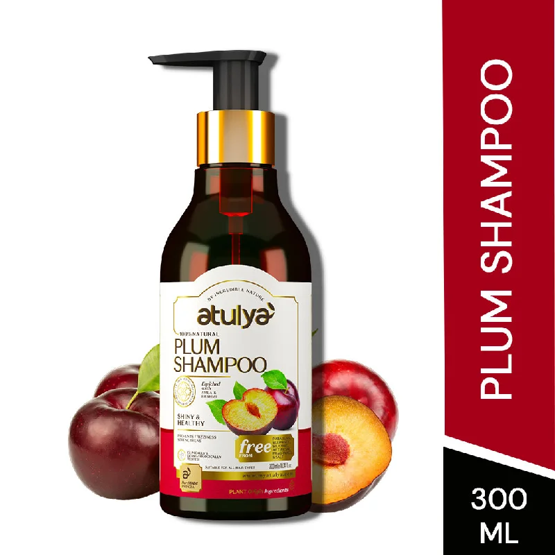 atulya Plum Hair Shampoo - 300ml (Buy Any3 Products & Save Rs.300 Use code : RS300)