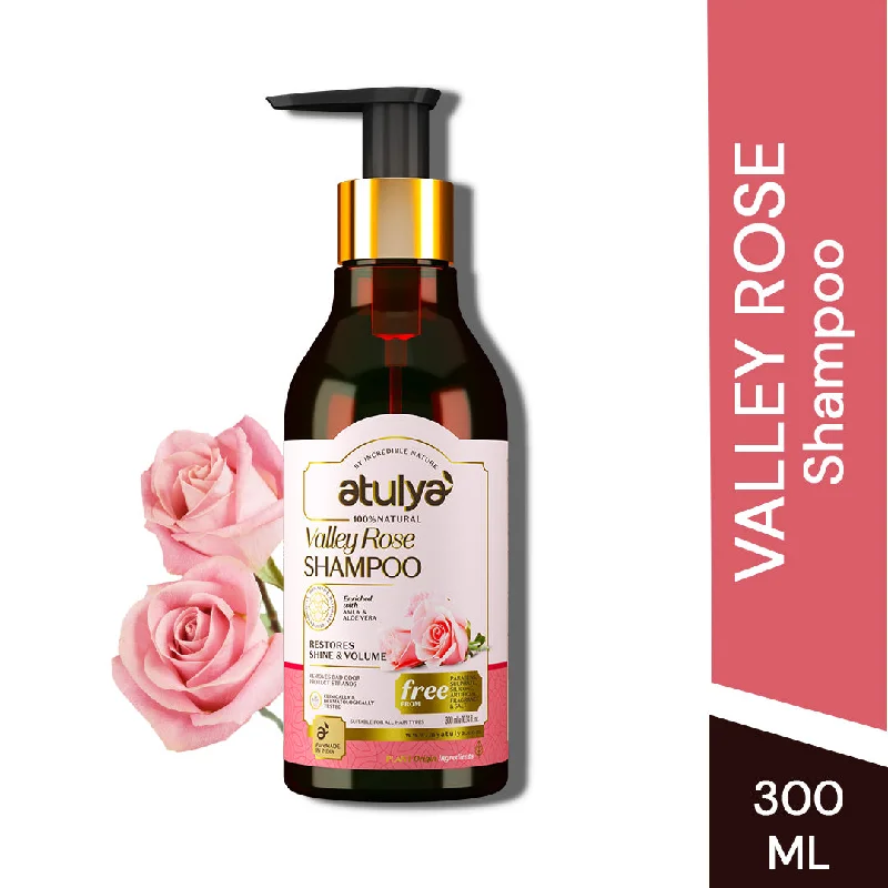 atulya Vally Rose Hair Shampoo - 300ml (Add 4 Products in the Cart & Get 2 Free Product Use Code: B2G2)