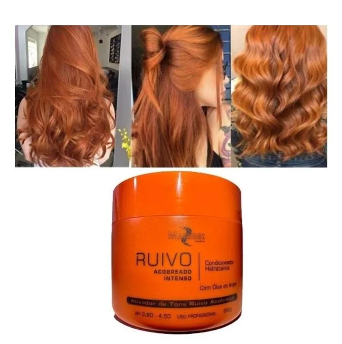 Coppery Redhead Moisturizing Tinting Color Intensifier Hair Mask 500g - Mairibel