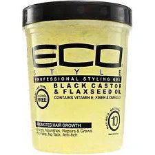 Eco Styling Gel Black Castor & Flaxseed Oil 5 Lb