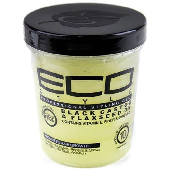 Eco Styler Black Castor & Flaxseed Oil Gel 32 Oz