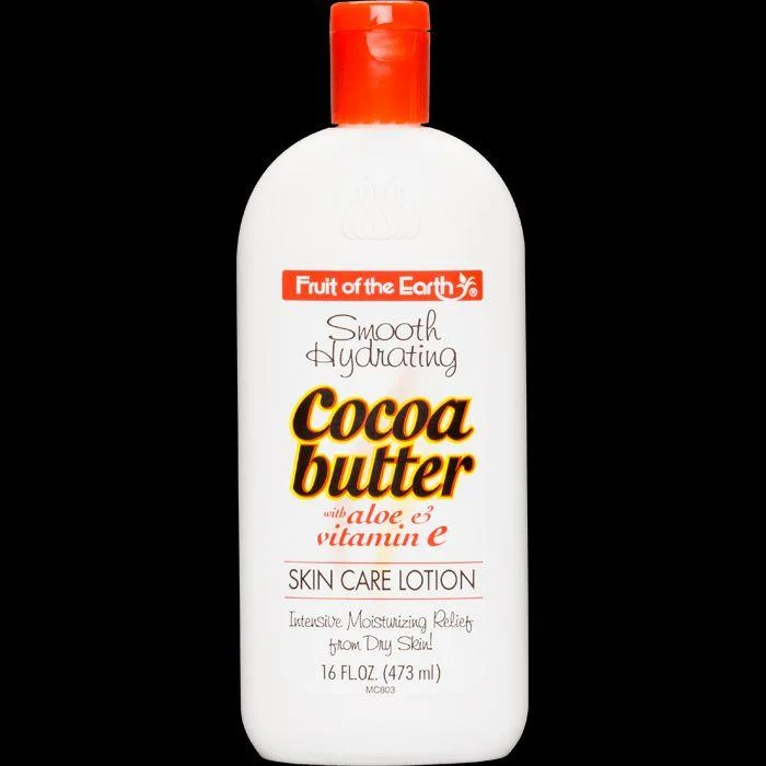 Fruit Of The Earth Cocoa Butter With Aloe Skin Care Lotion 16 Oz