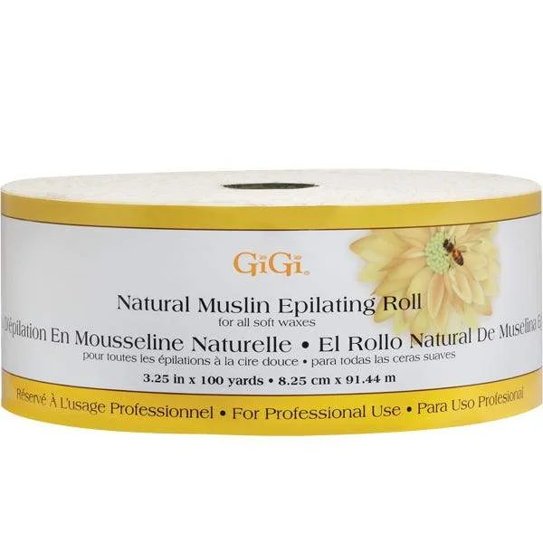 GiGi Natural Muslin Epilating Roll 100 yd