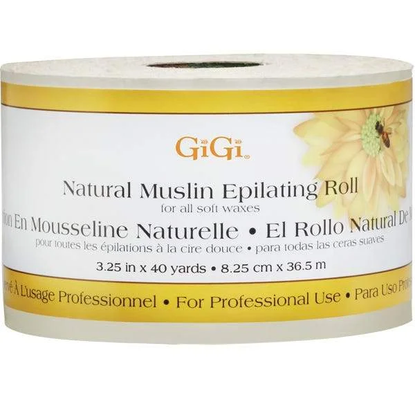 GiGi Natural Muslin Epilating Roll 40 yd