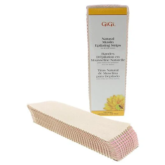 GiGi Natural Muslin Epilating Strips 100pk