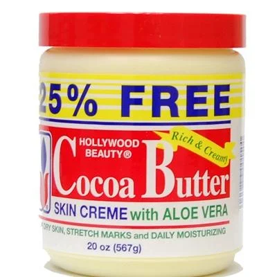 Hollywood Beauty Cocoa Butter With Aloe Bonus, 20 0Z