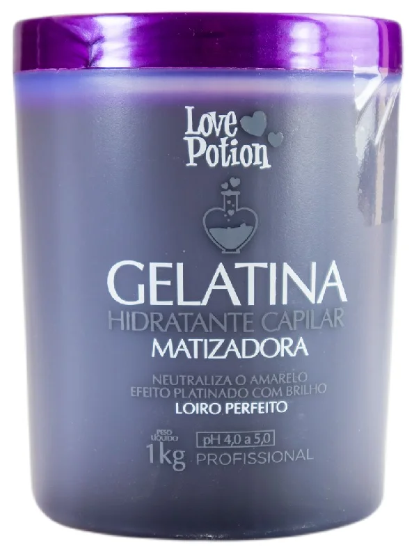 Professional Hair Moisturizer Jelly Blond Toning Gelatine Mask 1Kg - Love Potion