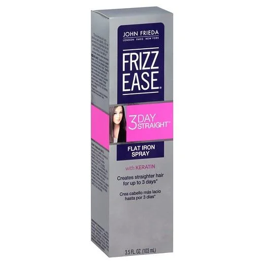 John Frieda Frizz Ease 3-Day Straight Flat Iron Spray, 3.5 Oz