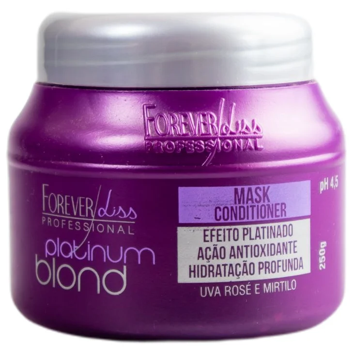 Platinum Blond Toning Ontioxidant Hair Mask Conditioner 250g - Forever Liss