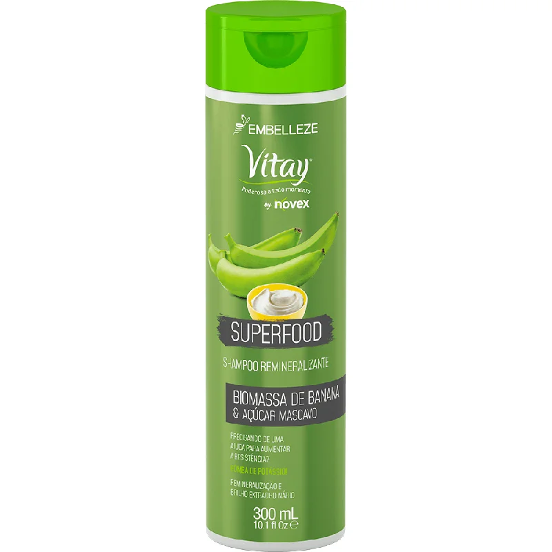 Vitay Shampoo Superfood Remineralizer Banana Biomass And Masican Sugar 300ml