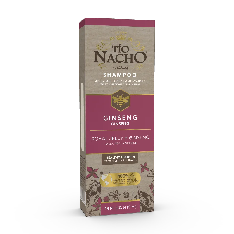 Tio Nacho Ginseng Reduces Hair Loss with Royal Jelly Shampoo - 14 FL OZ. (415 ml) - Case of 12