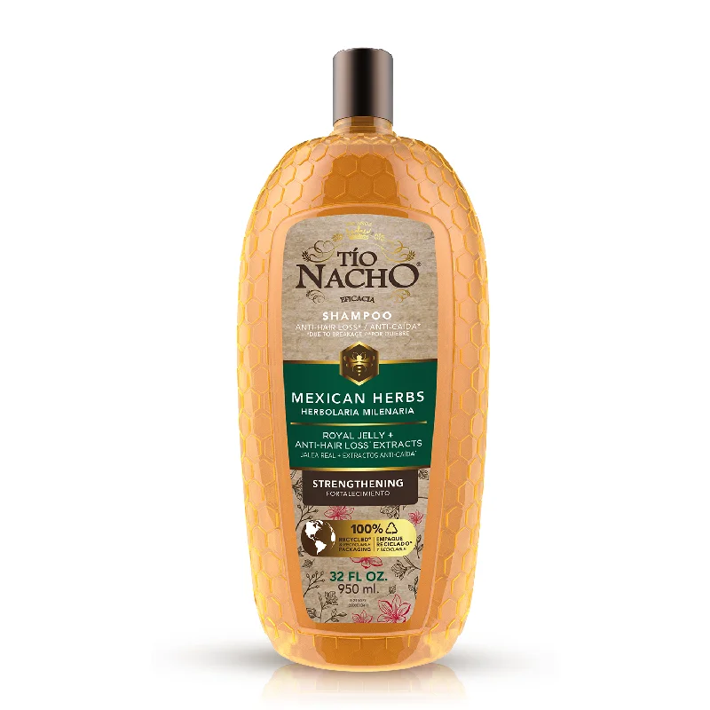 Tio Nacho Mexican Herbs Strengthening with Royal Jelly Shampoo - 32 fl oz - Case of 6